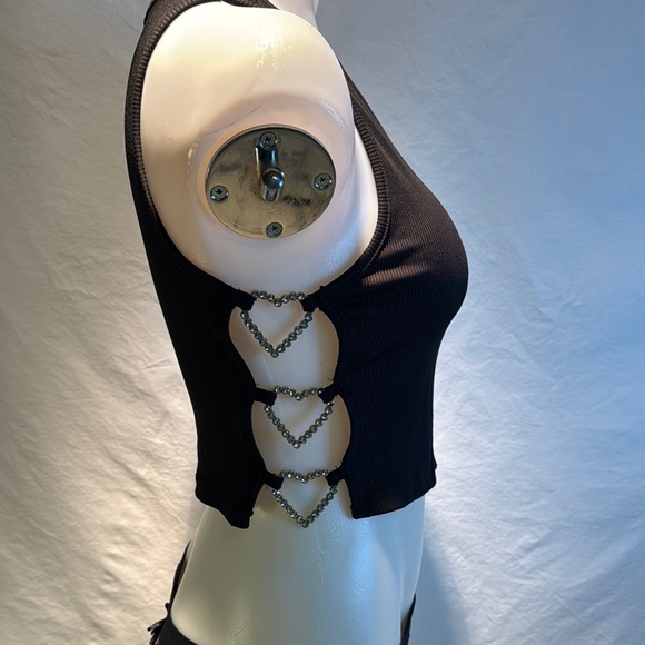 SHEIN Black Ribbed Tank Top - Picture 5 of 9